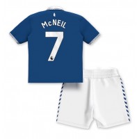 Everton Dwight McNeil #7 Hjemme Trøje Børn 2023-24 Kortærmet (+ Korte bukser)